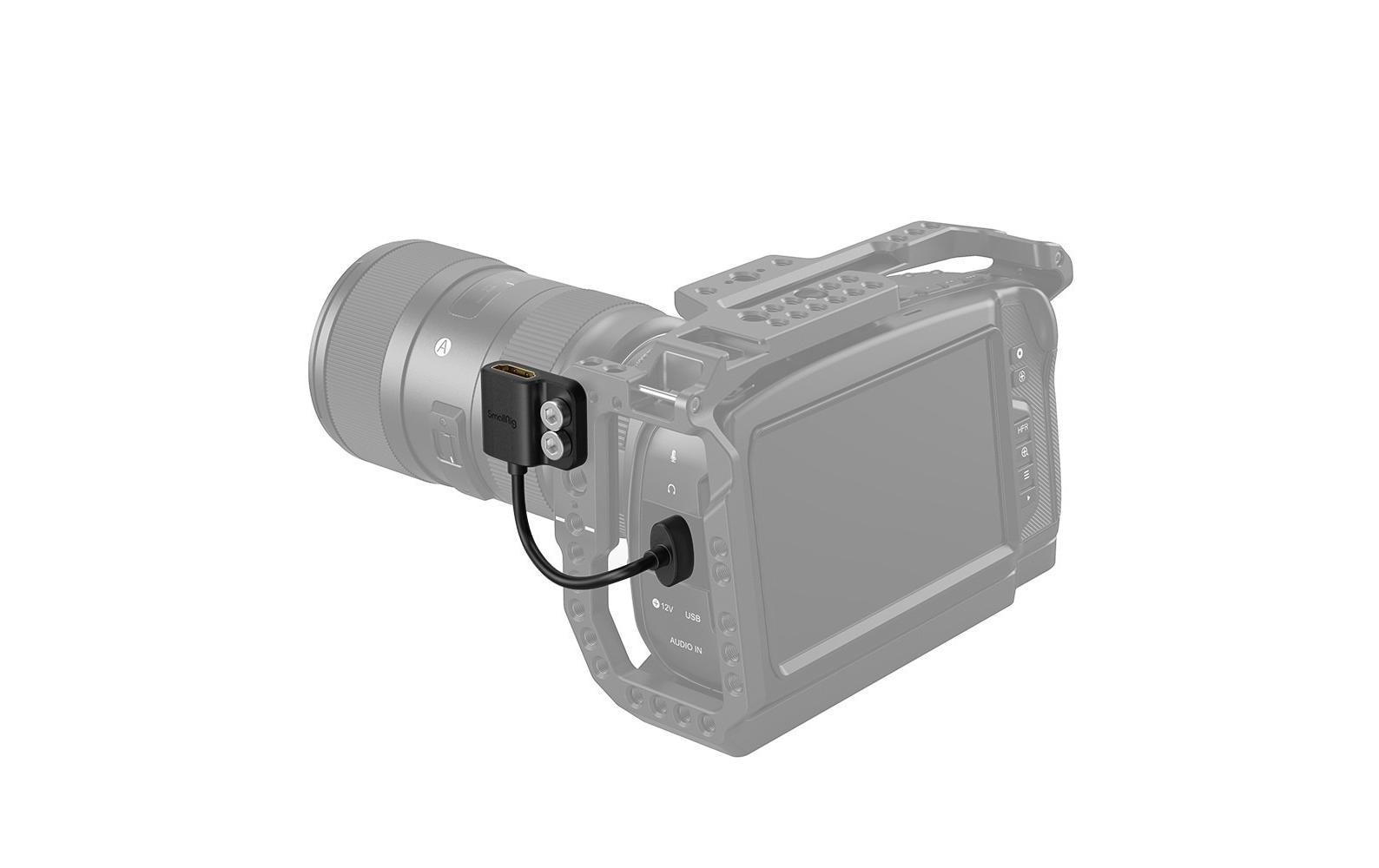 SmallRig HDMI Verlängerungskabel HDMI 2.0 – 4K 60 Hz – 0,08 m
