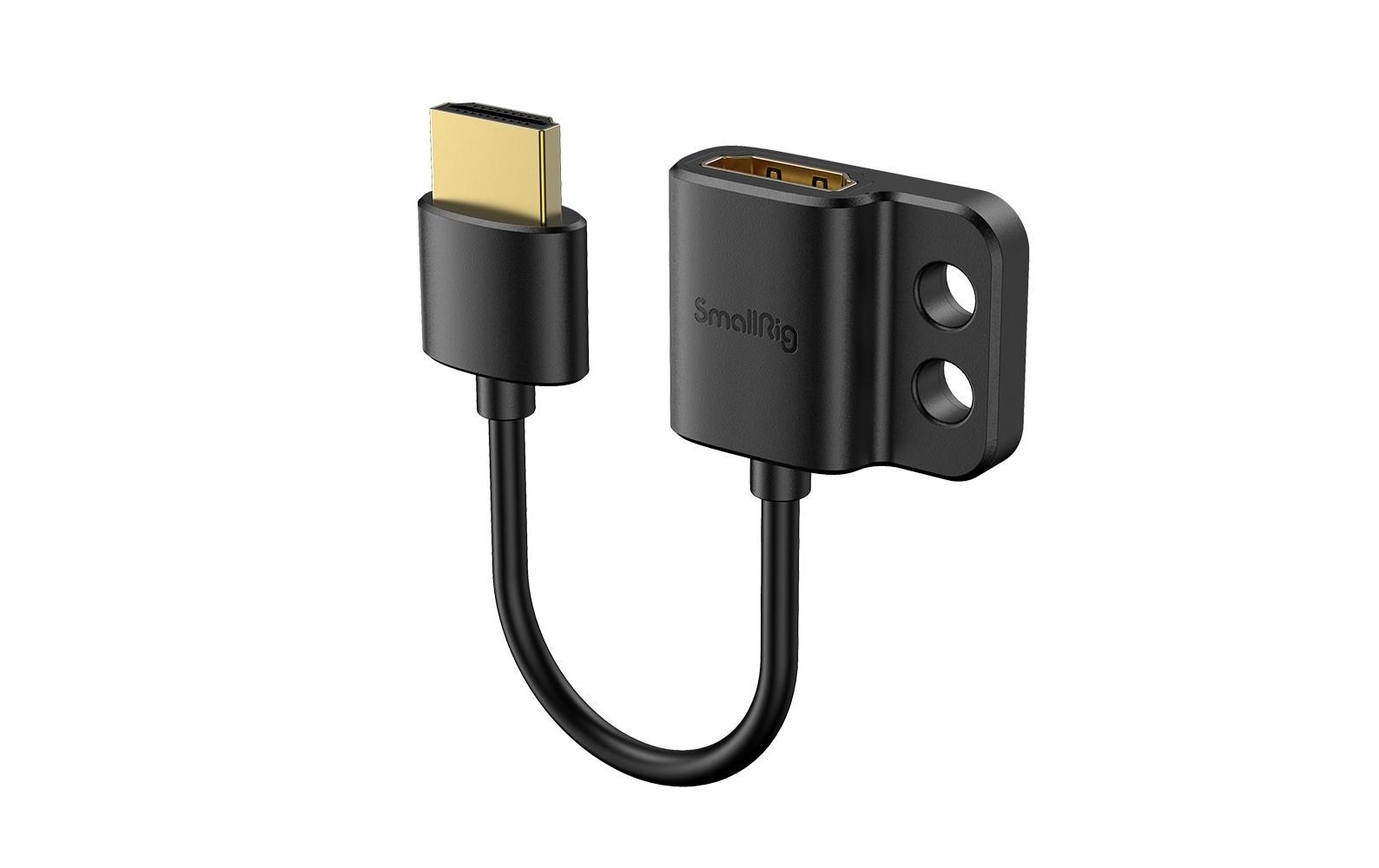 SmallRig HDMI Verlängerungskabel HDMI 2.0 – 4K 60 Hz – 0,08 m