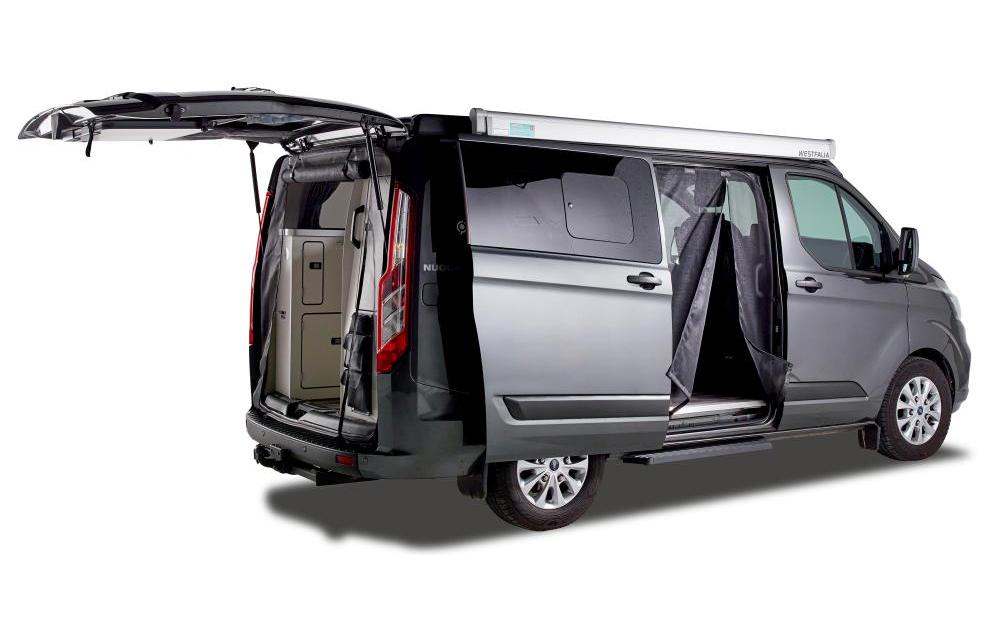 Van Quito – Schiebetürmagnet – rechts (Beifahrerseite) – für Ford Nugget/Custom – schwarz, Fiberglas
