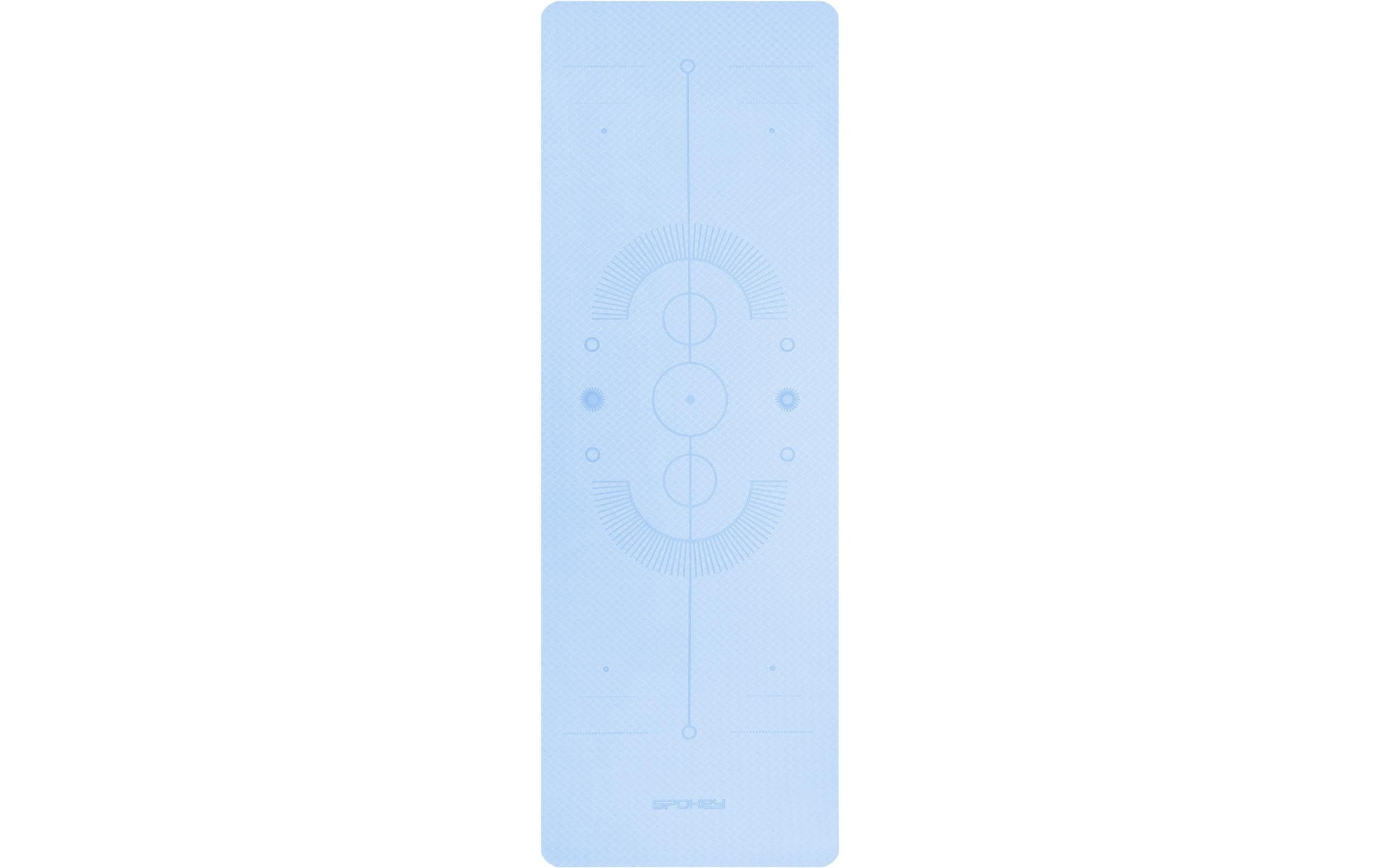 Spokey Fitnessmatte – 610×1600×4 mm – Hellblau – Mandala