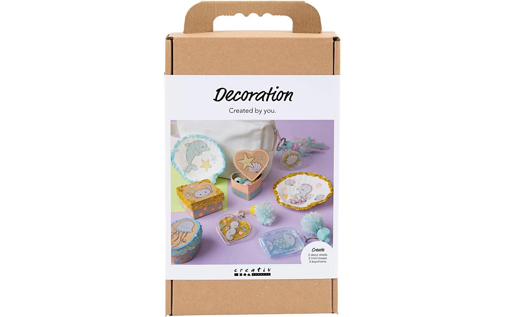 Creativ Company Bastelset (Knete, Perlen, Ton, Marker, Aufkleber, Garn) – Mehrfarbig – ab 5 Jahren