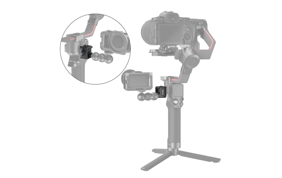 SmallRig Halterung 3025 – 33,5 × 38 × 25 mm – Aluminiumlegierung, Schwarz – für RS 3, RS 4, RS 2 und andere