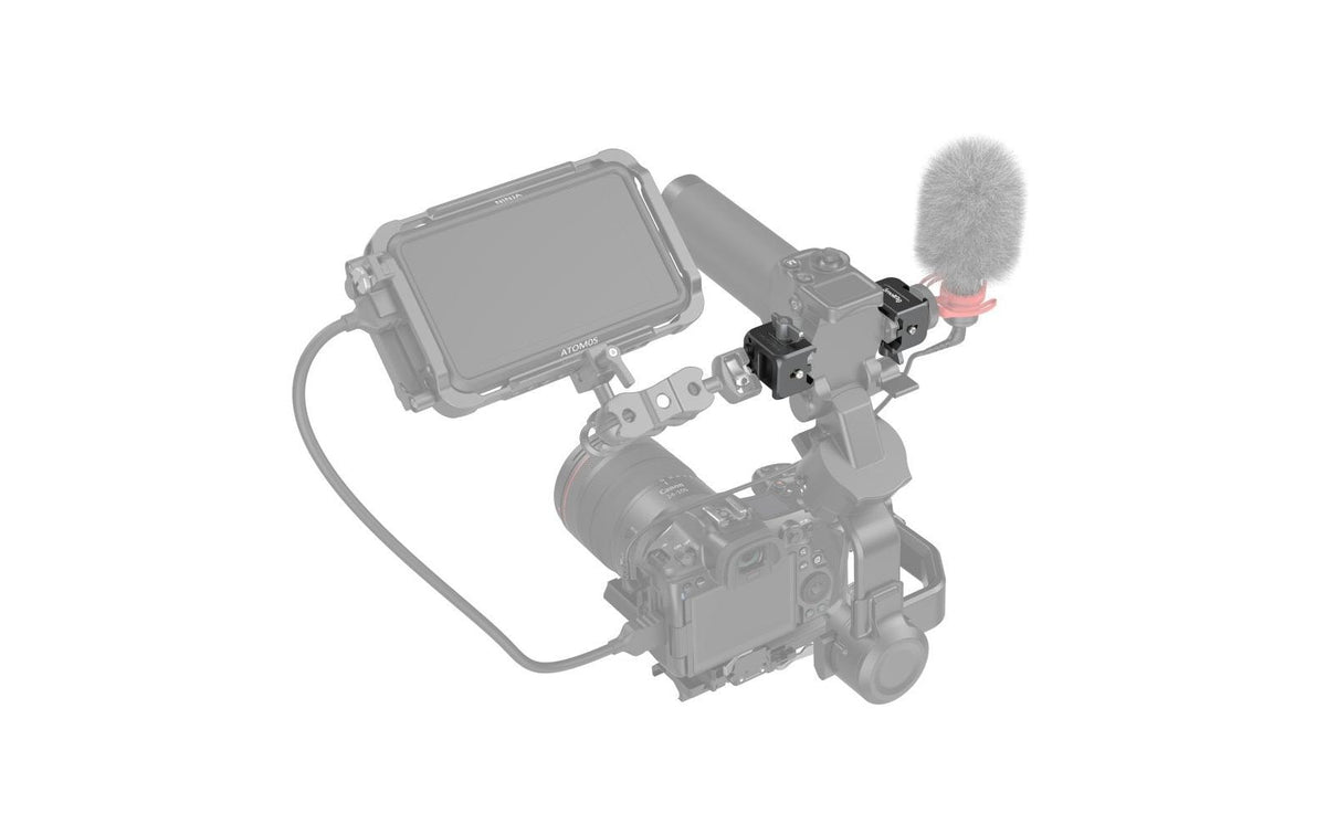 SmallRig Halterung 3025 – 33,5 × 38 × 25 mm – Aluminiumlegierung, Schwarz – für RS 3, RS 4, RS 2 und andere