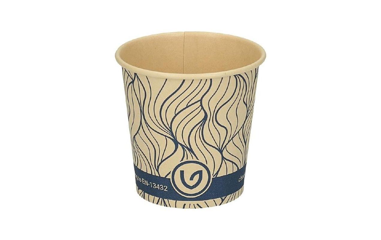Verive Kaffeebecher, Bambusfaser – 1,2 dl, Blau/Natur – FSC – 50 Stk.
