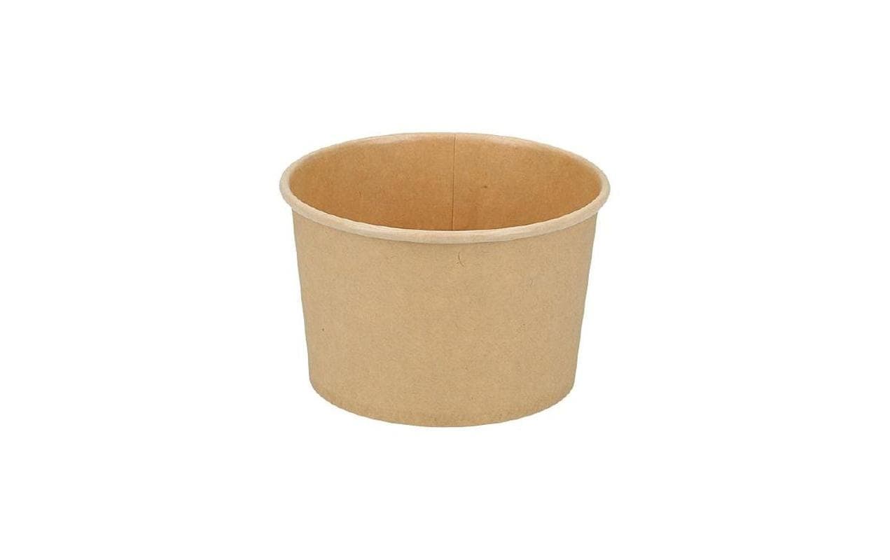 Verive Schale, Papier, PLA-beschichtet – 240 ml, braun – industriell kompostierbar – 50 Stk.