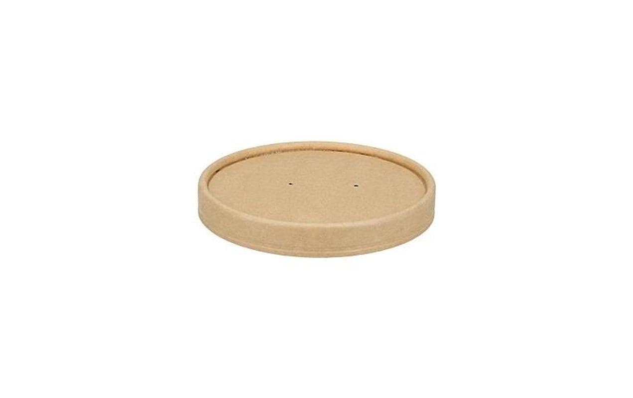 Verive Deckel für Suppenschalen Ø 115 mm, Papier, PLA-beschichtet – OK compost INDUSTRIAL – 25 Stk.