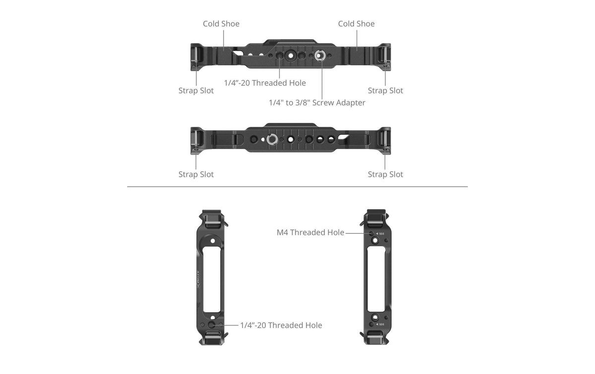 SmallRig 3788B Cage-Kit – für Atomos Ninja-Serie – Schwarz