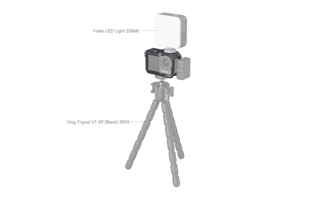 SmallRig Cage – für DJI Osmo Action 5 Pro, 4, 3 – Schwarz