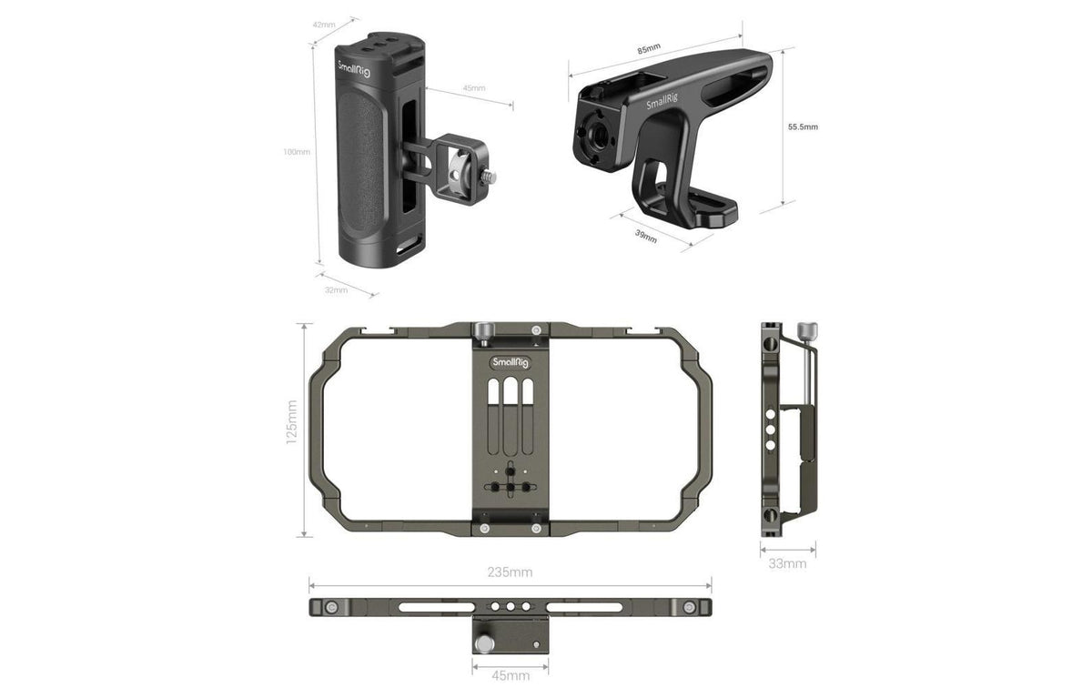SmallRig Halterung – für universelle Smartphones, schwarz