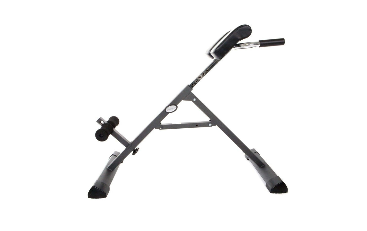 HAMMER FINNLO – Rückentrainer Tricon, 112 × 51 × 92 cm, 130 kg – Schwarz/Silber, Stahl