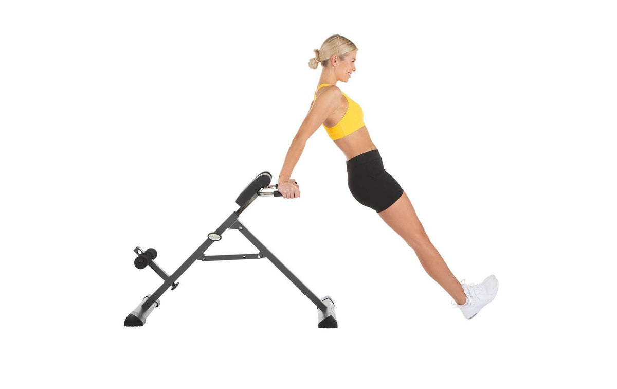 HAMMER FINNLO – Rückentrainer Tricon, 112 × 51 × 92 cm, 130 kg – Schwarz/Silber, Stahl