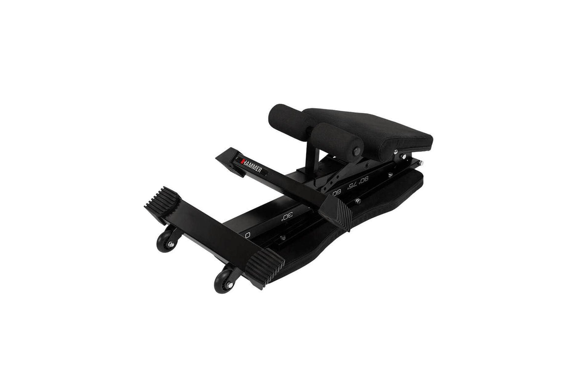 HAMMER Verstellbare Krafttrainingsbank Force 2.0, 200 kg, 123 × 52 × 120 cm – Schwarz, Eisen