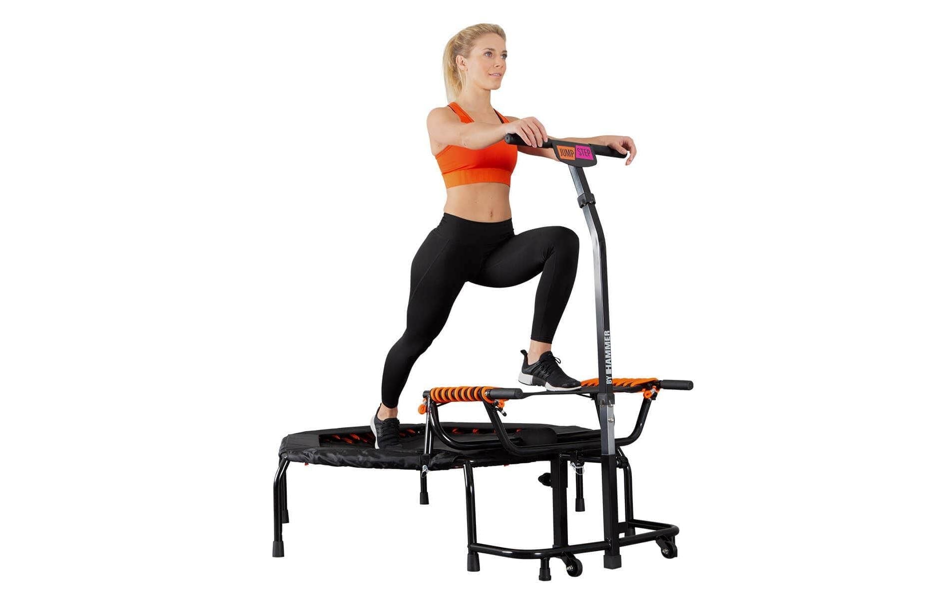 HAMMER Profi JumpStep Fitness-Trampolin – sechseckig – 133,0 × 139,0 × 139,0 cm – Belastbarkeit 150 kg