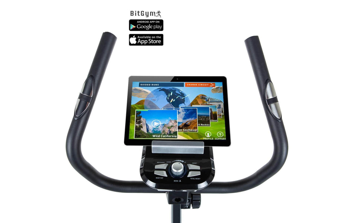 HAMMER Magnetischer Fahrradtrainer Cardio T3, Belastbarkeit 110 kg, Schwungmasse 6 kg – Schwarz