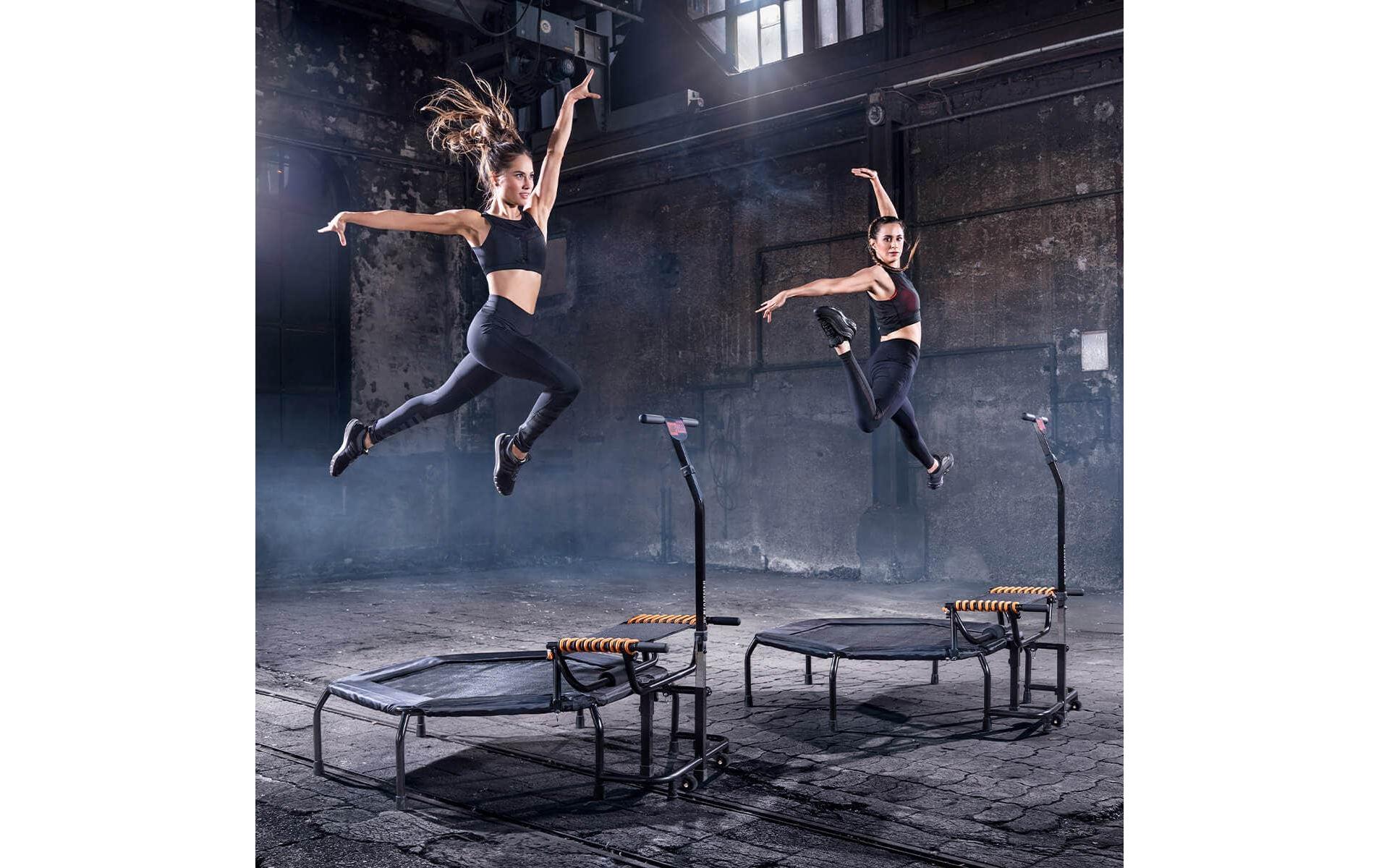 HAMMER Profi JumpStep Fitness-Trampolin – sechseckig – 133,0 × 139,0 × 139,0 cm – Belastbarkeit 150 kg