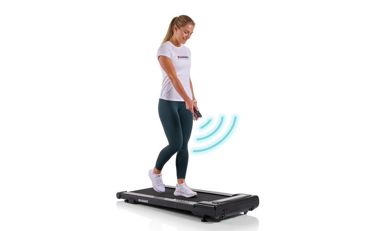 HAMMER Walkingpad Walk 2.0, 120 kg, 552 W – Schwarz