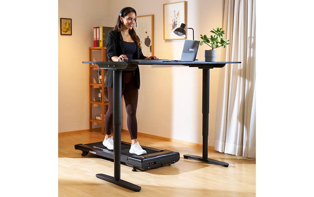 HAMMER Walkingpad Walk 2.0, 120 kg, 552 W – Schwarz