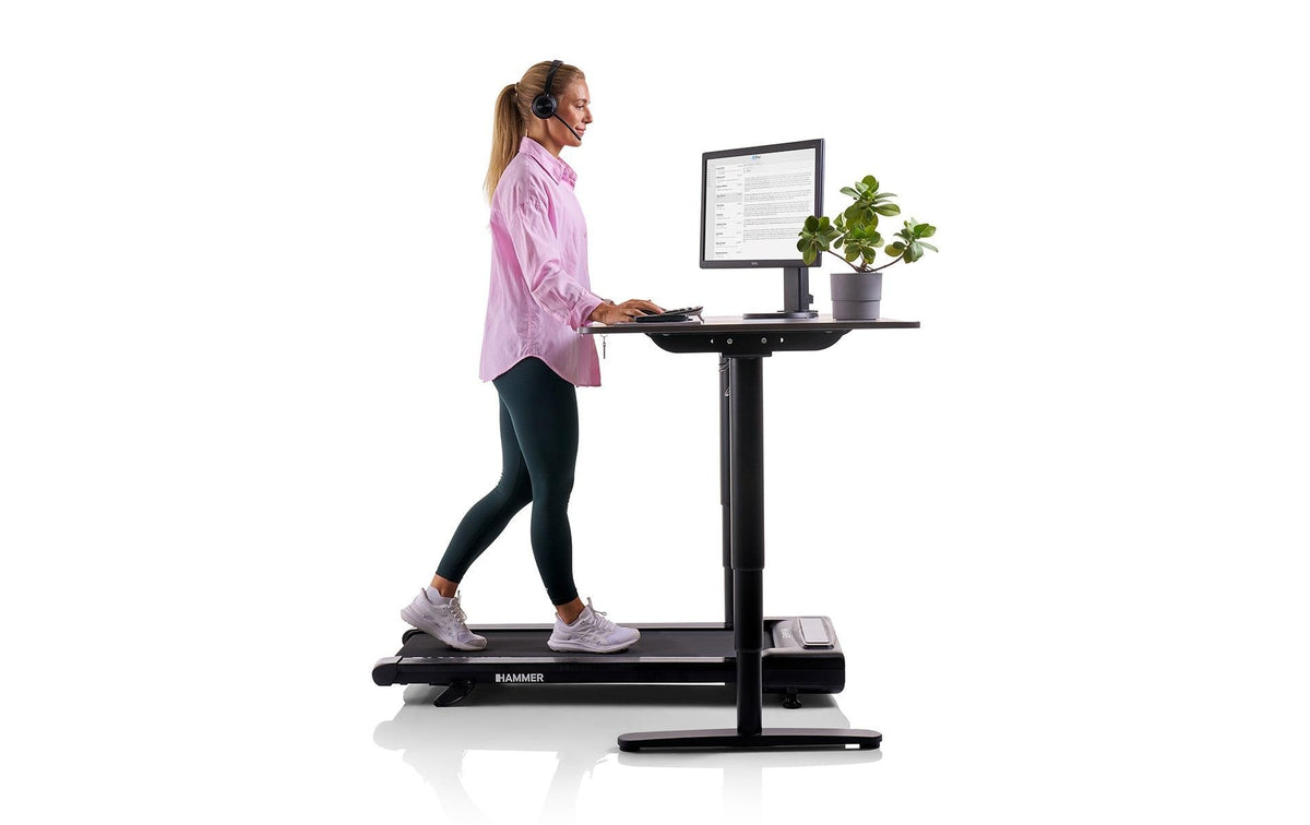 HAMMER Walkingpad Walk 2.0, 120 kg, 552 W – Schwarz
