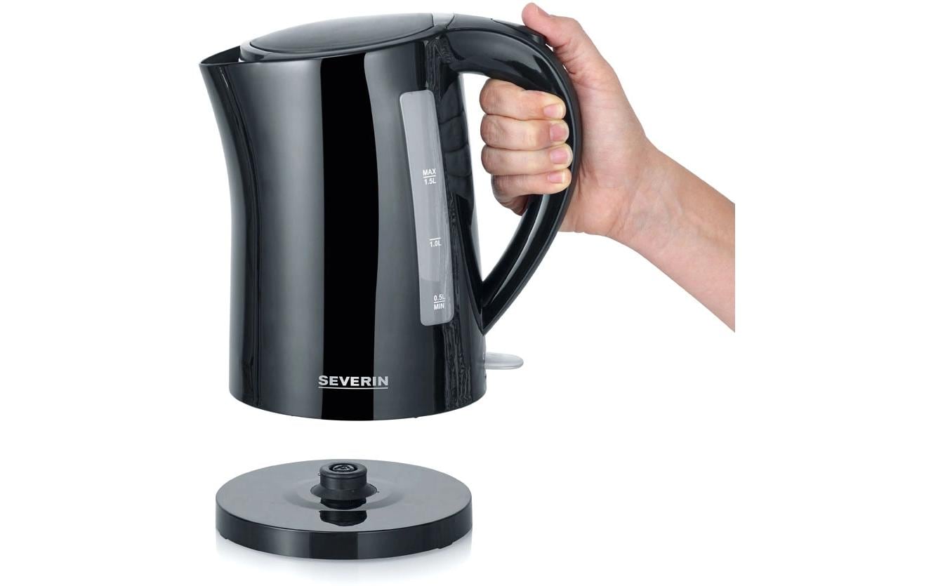 Severin Wasserkocher – 1,5 l, Kunststoff, Schwarz, WK3498