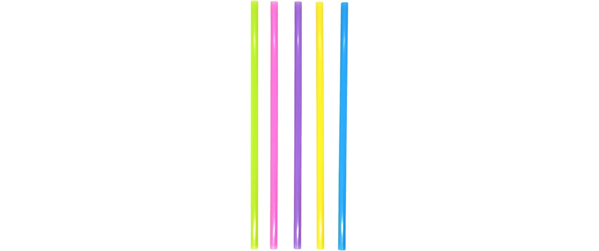 Weita Strohhalme PP, Ø 8 mm 25 cm, mehrfarbig – 135 Stk.