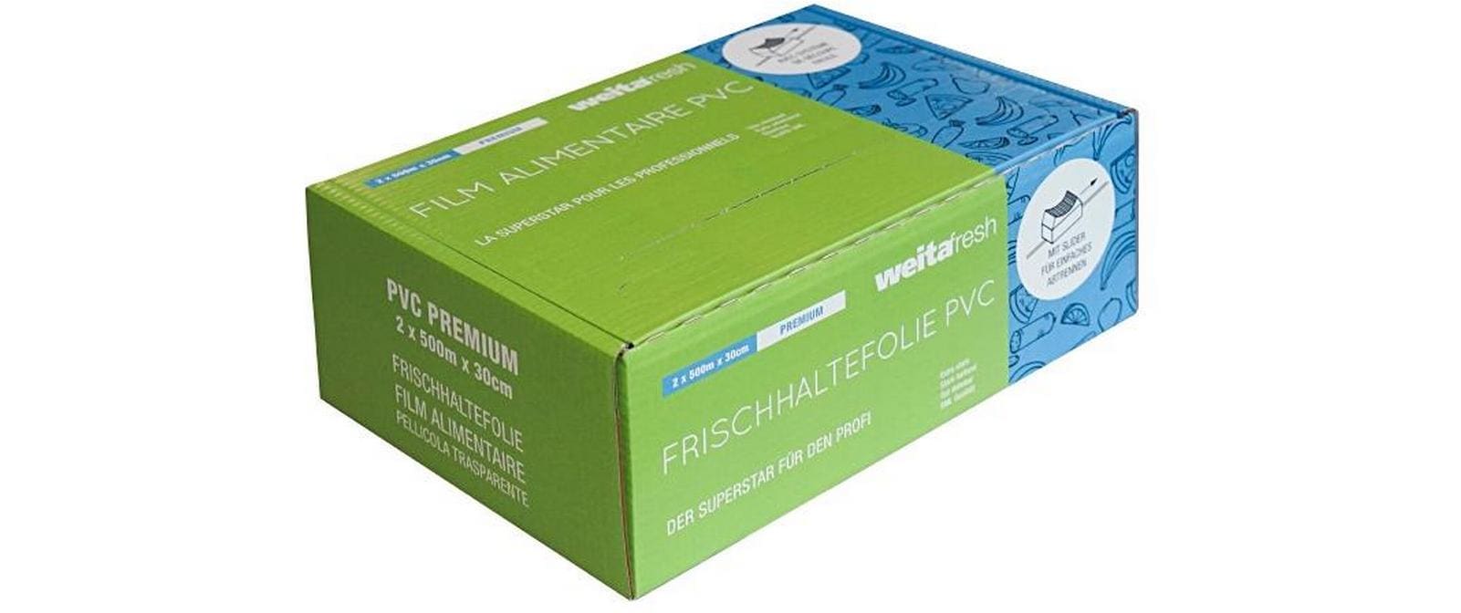 Weita Frischhaltefolie – 45 cm – 2 Rollen – PVC