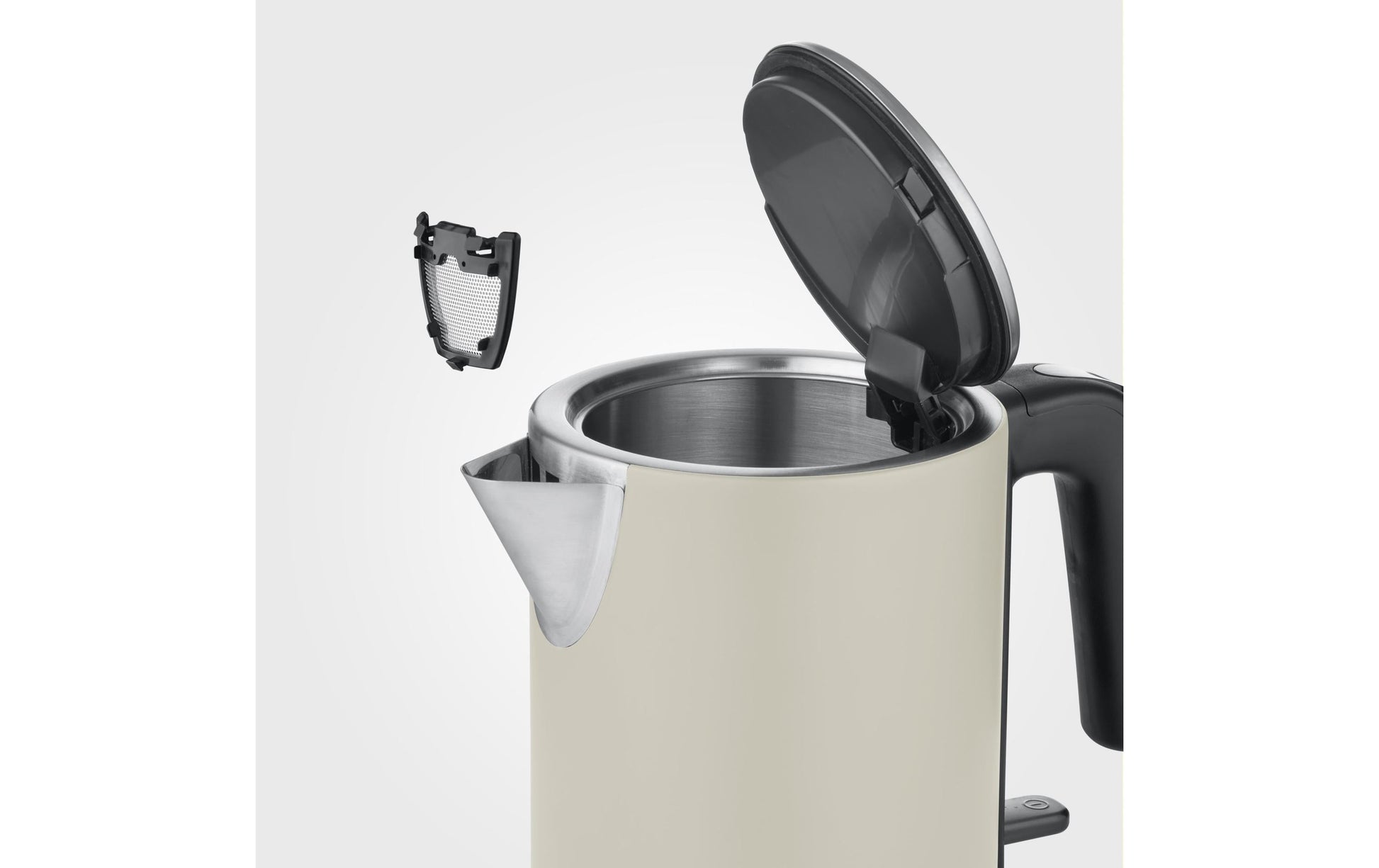 Severin Wasserkocher – 1 l, Edelstahl, Schwarz, WK9577