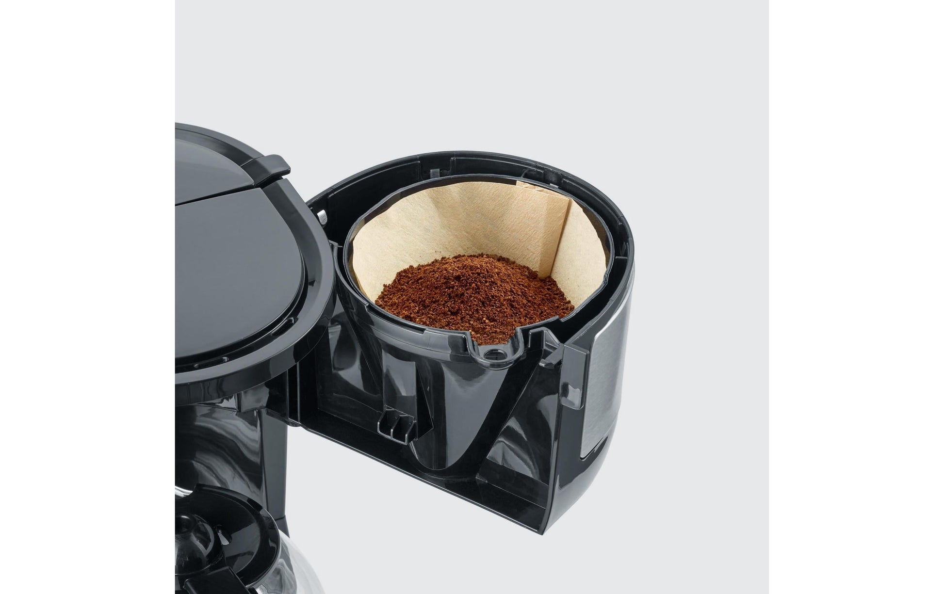Severin KA4808 Filterkaffeemaschine – 4 Tassen, 0,6 l, Karaffe, Schwarz/Edelstahl