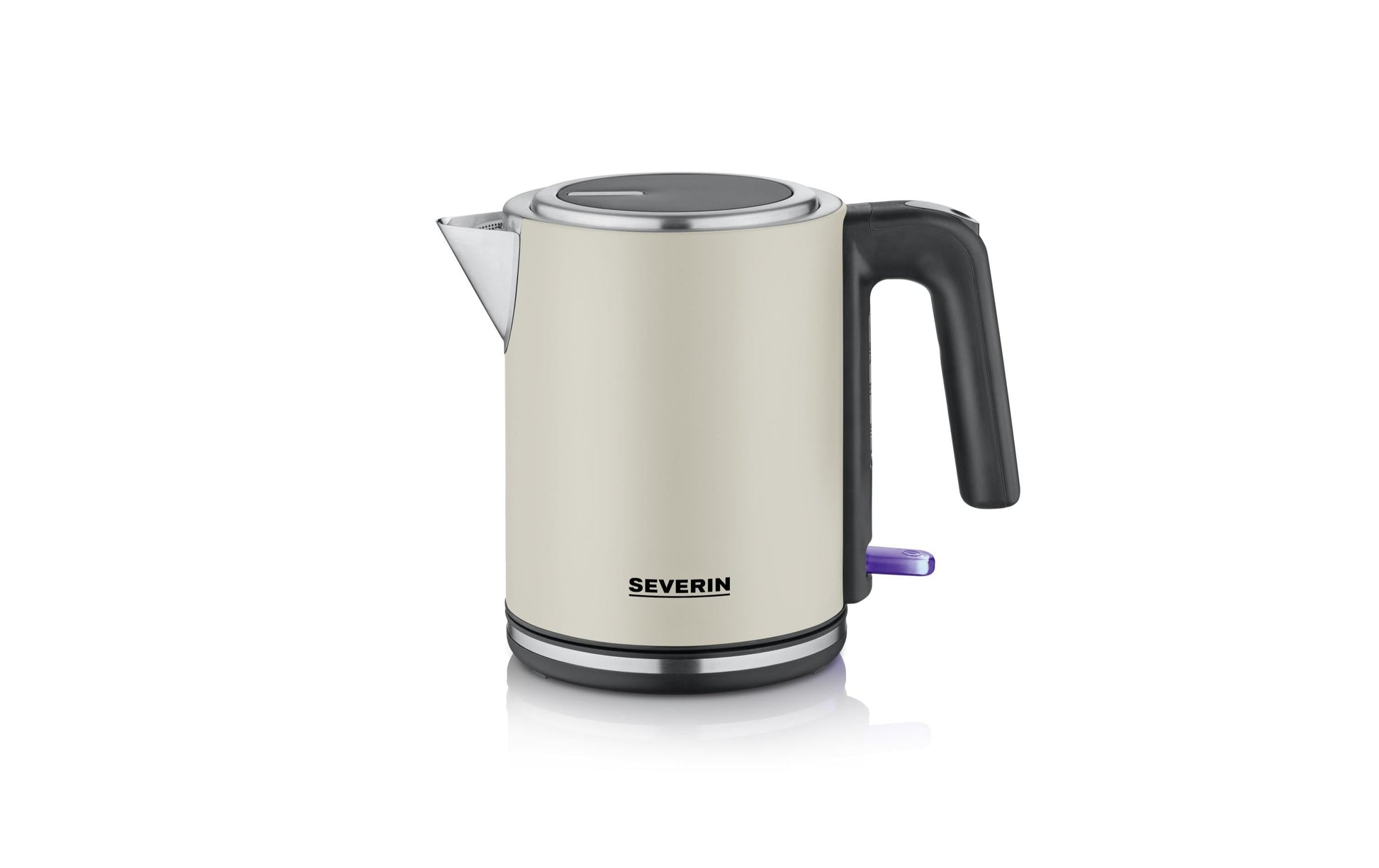 Severin Wasserkocher – 1 l, Edelstahl, Schwarz, WK9577