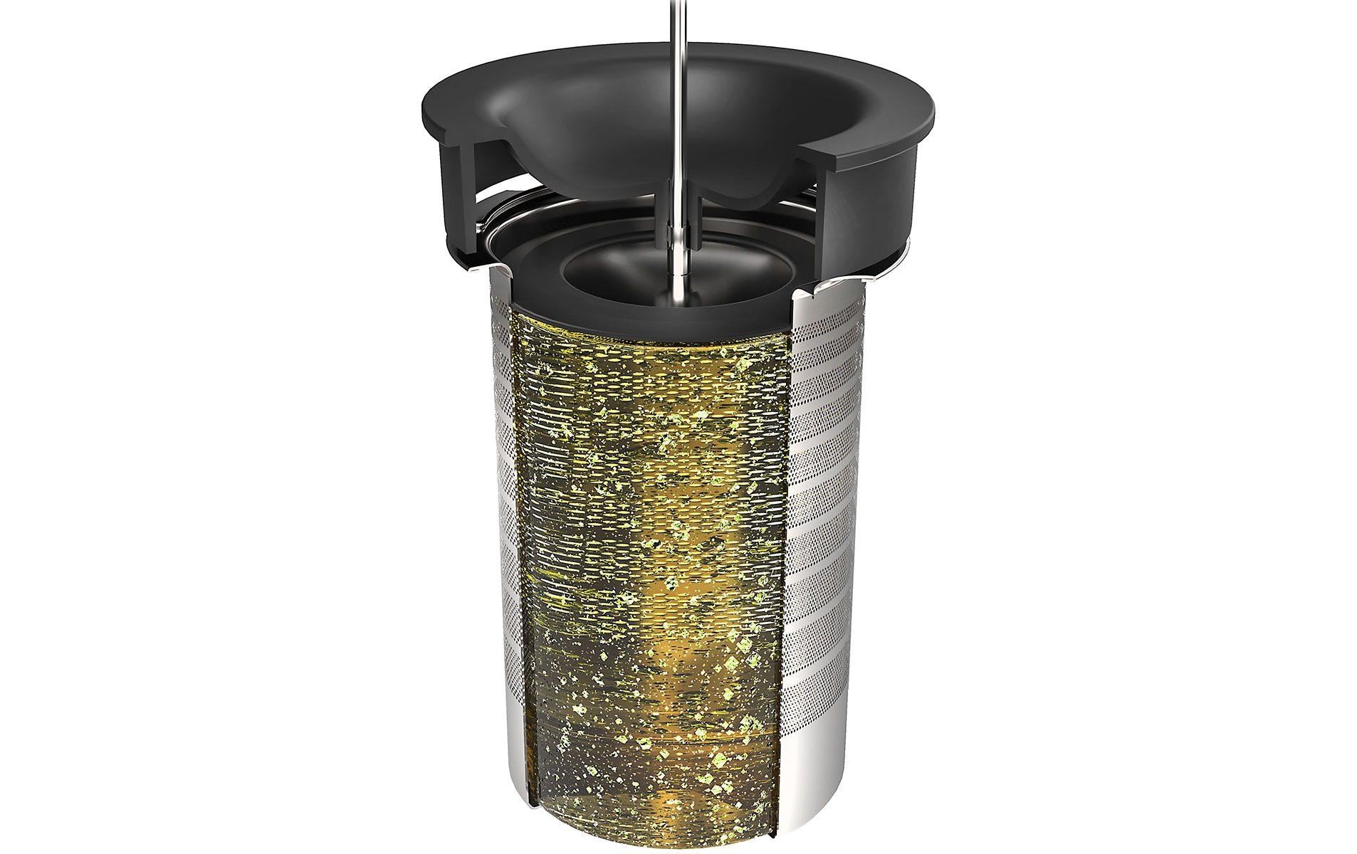 GEFU Teekanne – 1,5 l, 15,0 × 21,0 × 15,8 cm, Borosilikatglas, spülmaschinenfest, mit Edelstahlfilter