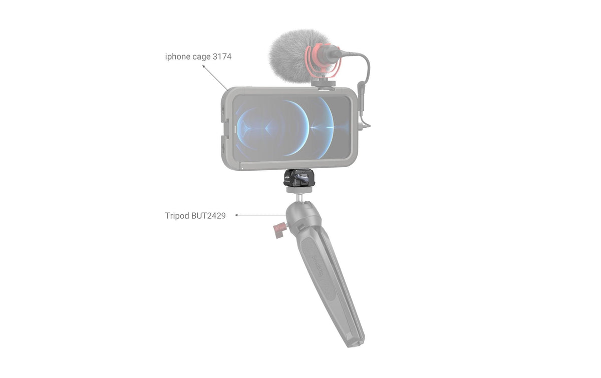 SmallRig 3513C Mini-QR-Platte mit Klemme – Drop-in HawkLock