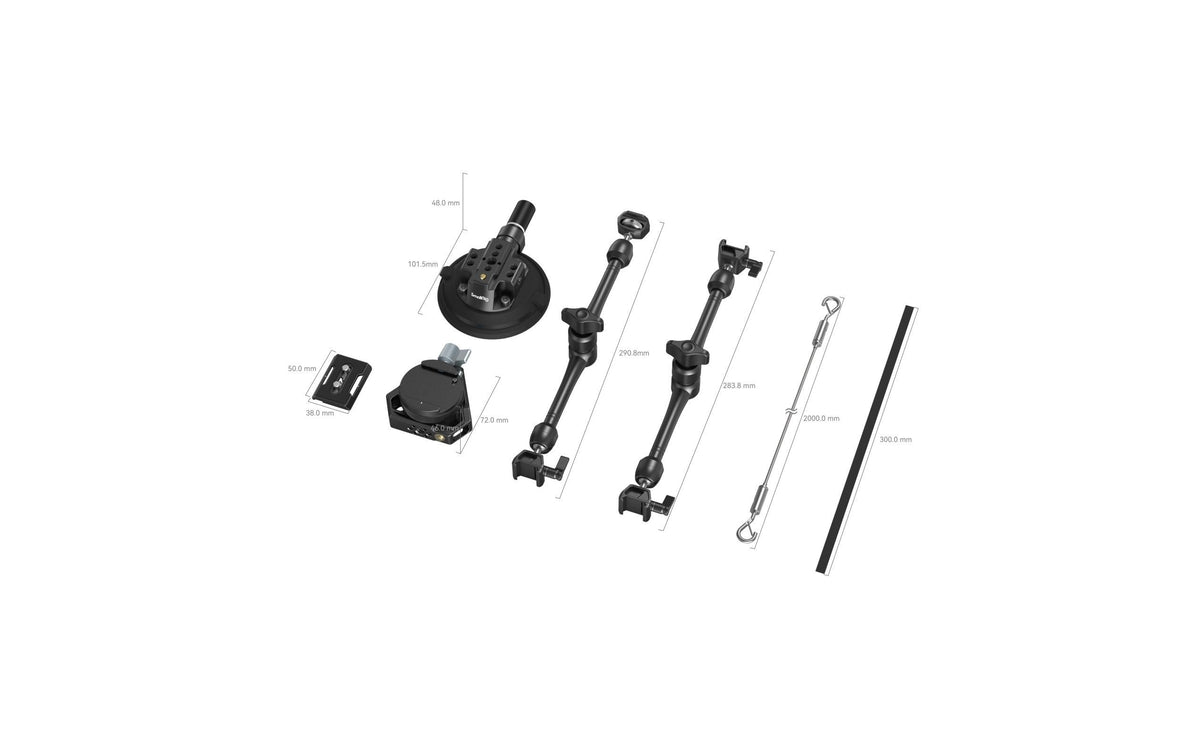SmallRig SC-15K Saugnapfhalterung-Kit – für Fahrzeugaufnahmen