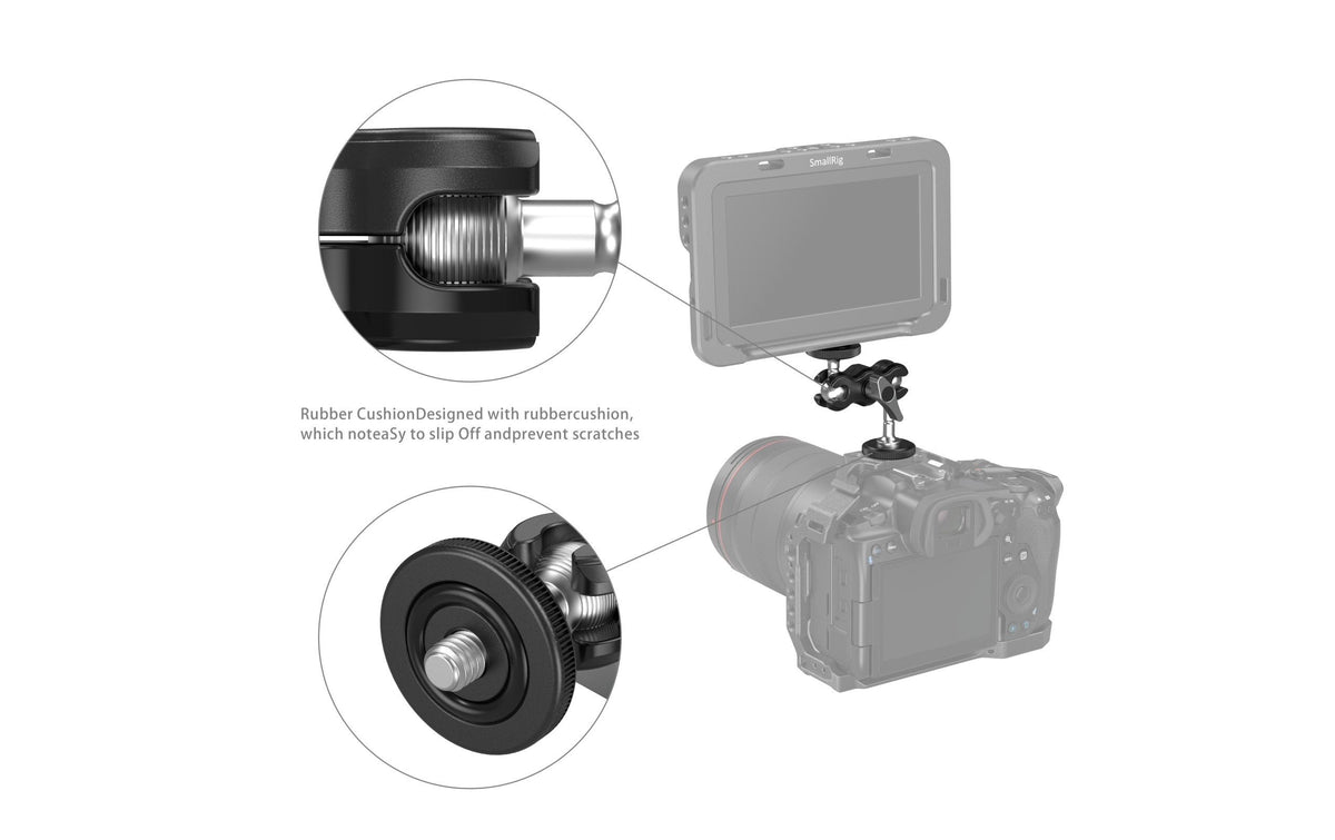SmallRig 3238B Mini Magic Arm Halterung – mit Universal-Kugelkopf