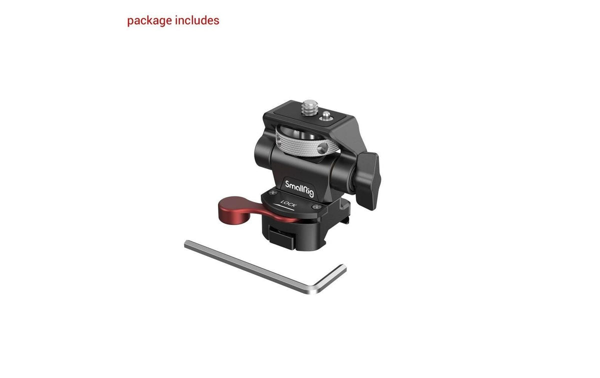 SmallRig 2906B Montagesatz (Monitorhalterung, NATO-Klemme) – Aluminium/Edelstahl, 53,8 × 36 × 52,6 mm – Schwarz