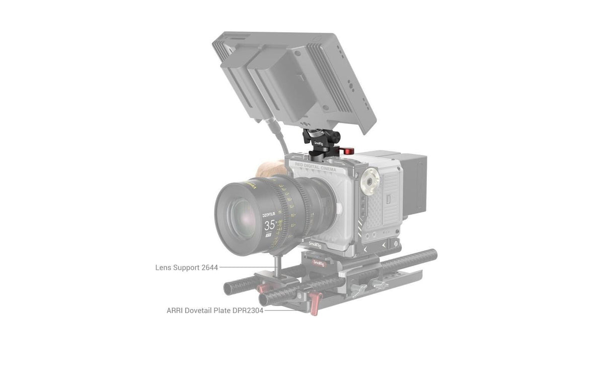 SmallRig 2906B Montagesatz (Monitorhalterung, NATO-Klemme) – Aluminium/Edelstahl, 53,8 × 36 × 52,6 mm – Schwarz