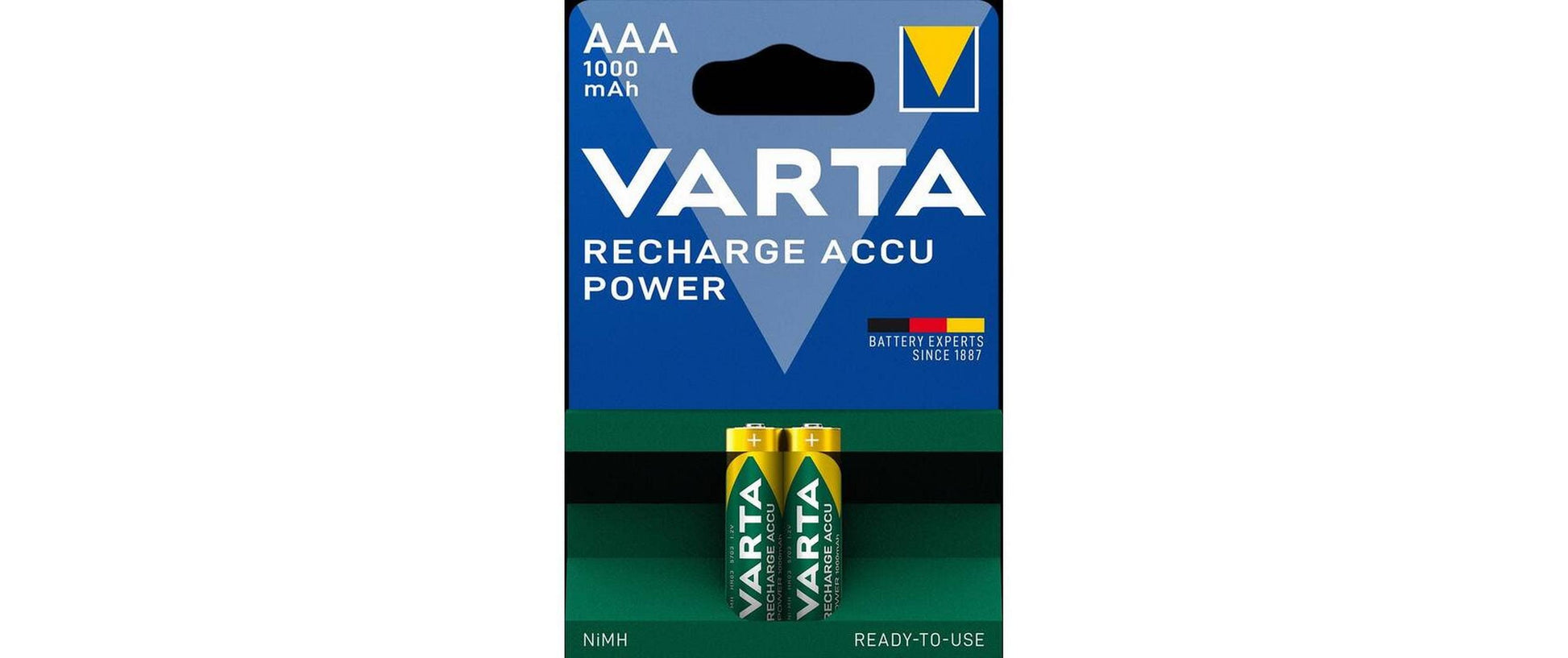 Varta R2U Akku 1,2 V 1000 mAh 1,20 Wh Ni-MH – für AAA Geräte