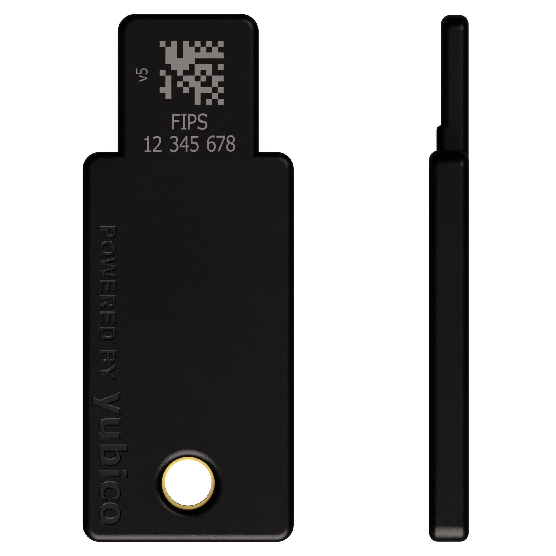 Yubico YubiKey 5 NFC FIPS USB-Sicherheitsschlüssel – USB-A – NFC – Schwarz – für Windows, macOS und mehr