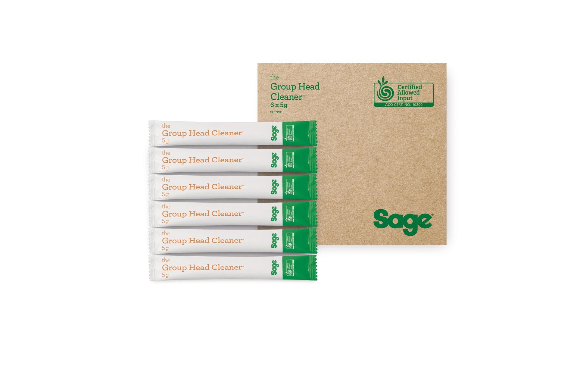 Sage Reiniger Head Group Cleaner SCC201 – für Kaffeemaschinen, 5 g, 6 Stk.