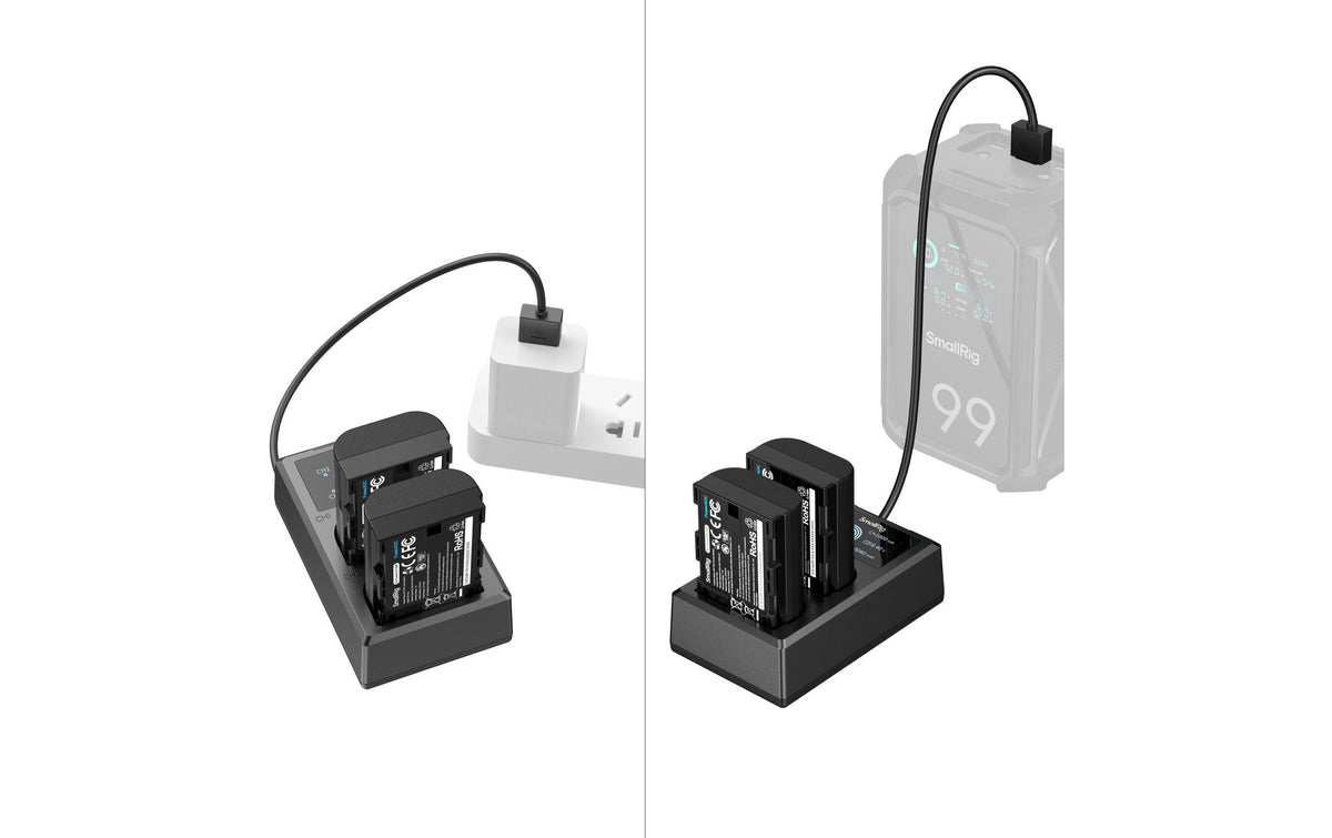 SmallRig Akkulader/Ladecase – Li-Ion 2520 mAh, 7,2 V (18,144 Wh) – für Canon