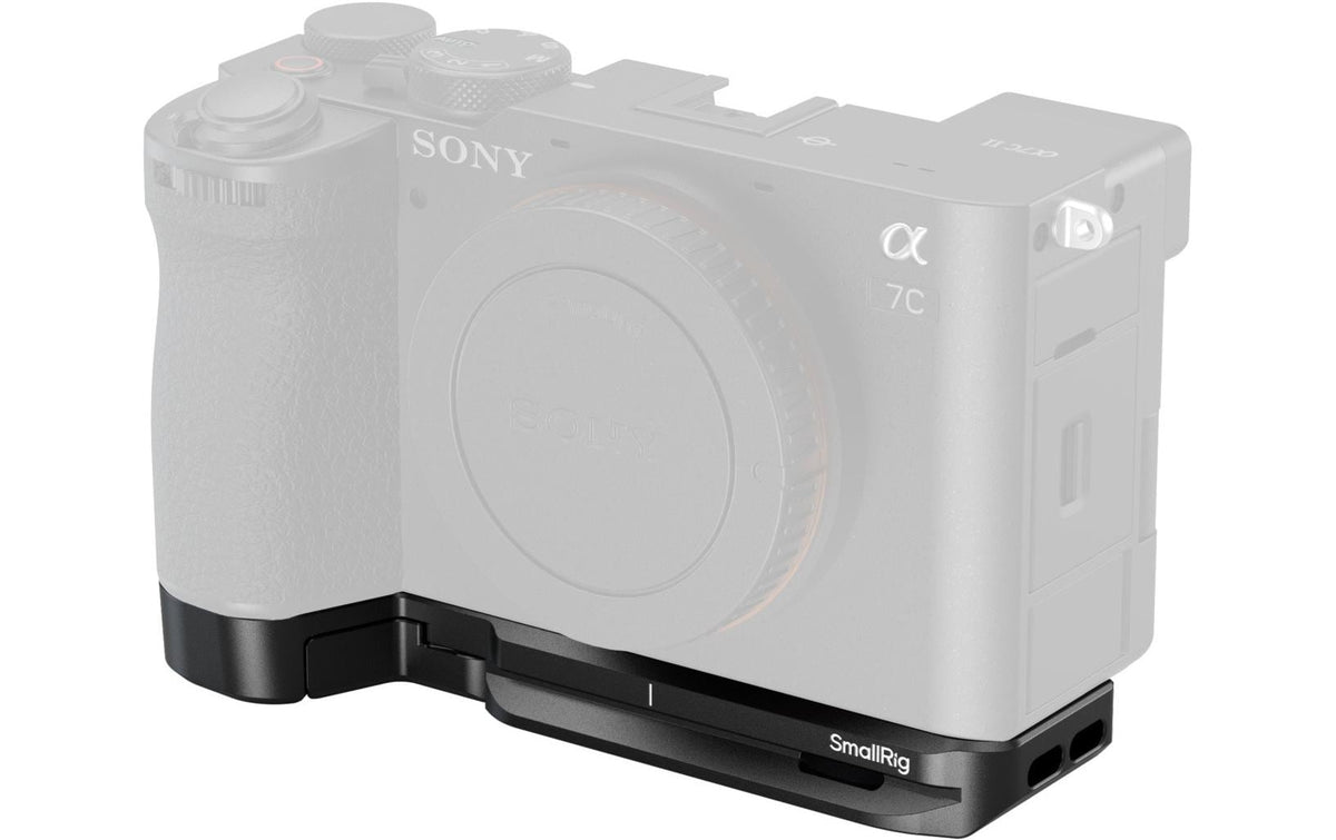 SmallRig 5481 Baseplate mit AirTag-Slot – für Sony Alpha 7C II, Alpha 7CR – Schwarz