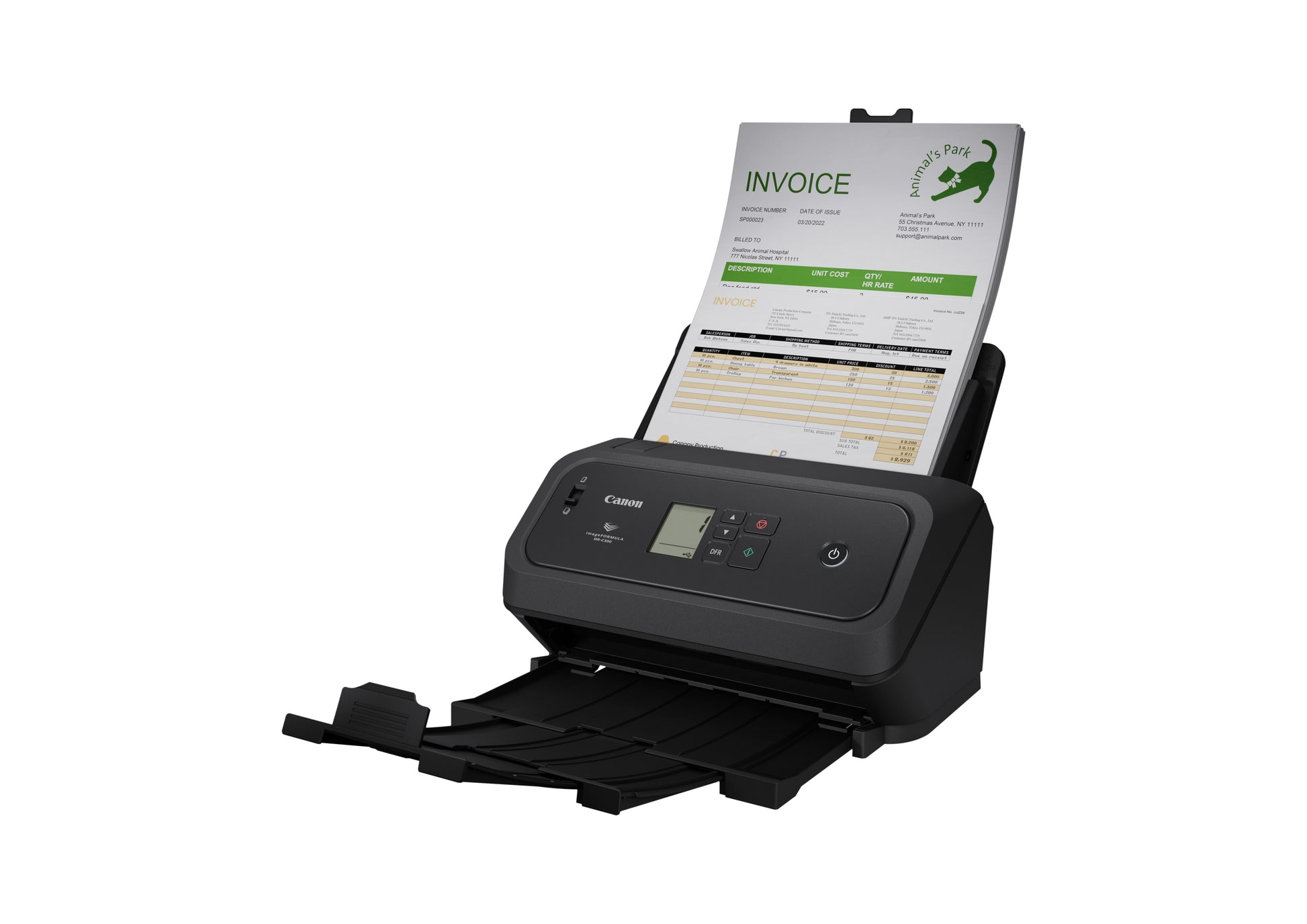 Canon IMAGEFORMULA DR-C340 – Dokumentenscanner, A4, Duplex, 600 dpi, LAN, USB