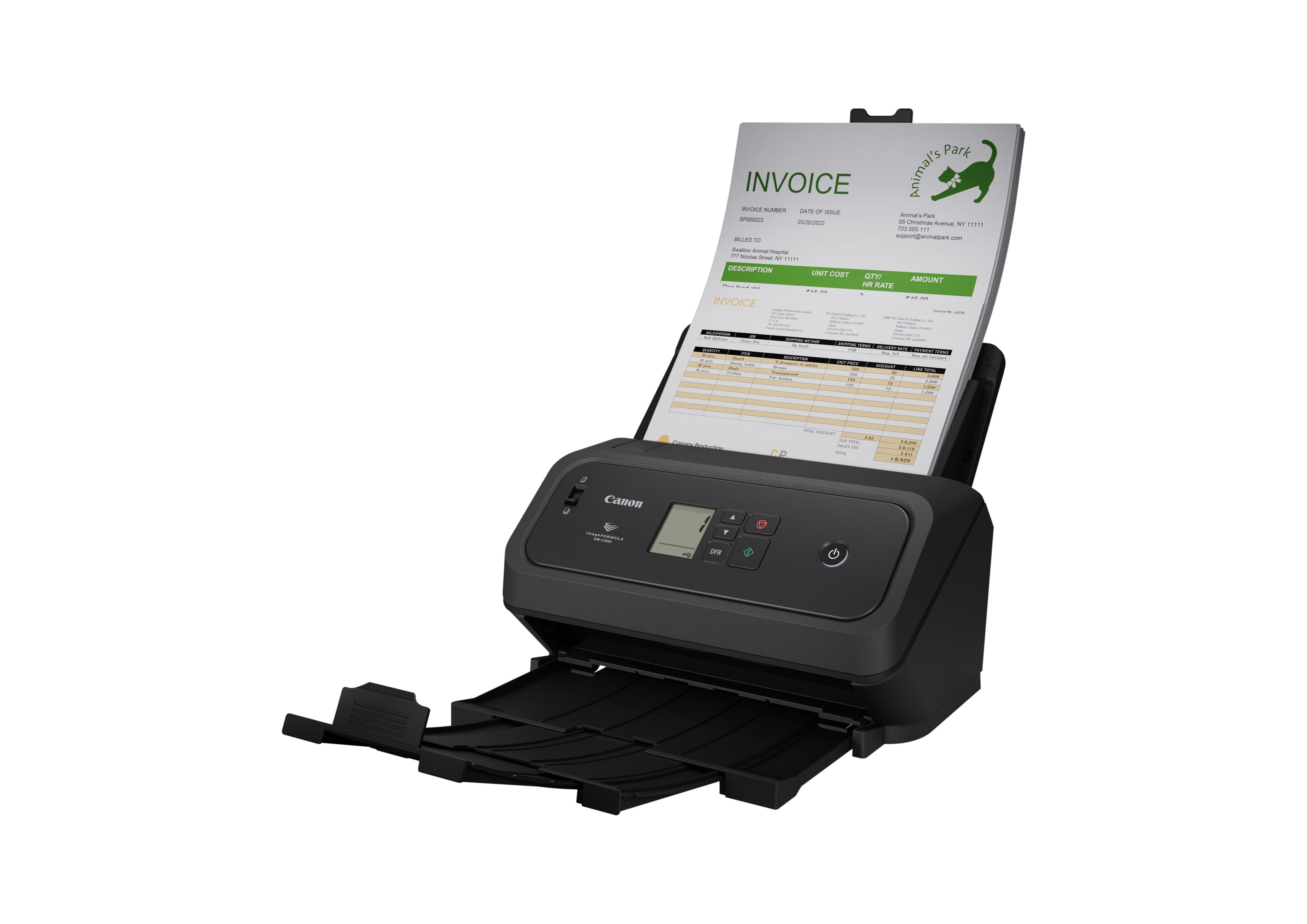 Canon IMAGEFORMULA DR-C340 – Dokumentenscanner, A4, Duplex, 600 dpi, LAN, USB