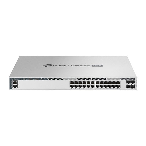 TP-Link S6500-24MPP4Y – Managed Switch – 24×2.5G, 4×25G SFP28, L3, PoE++ 1440 W, 1U