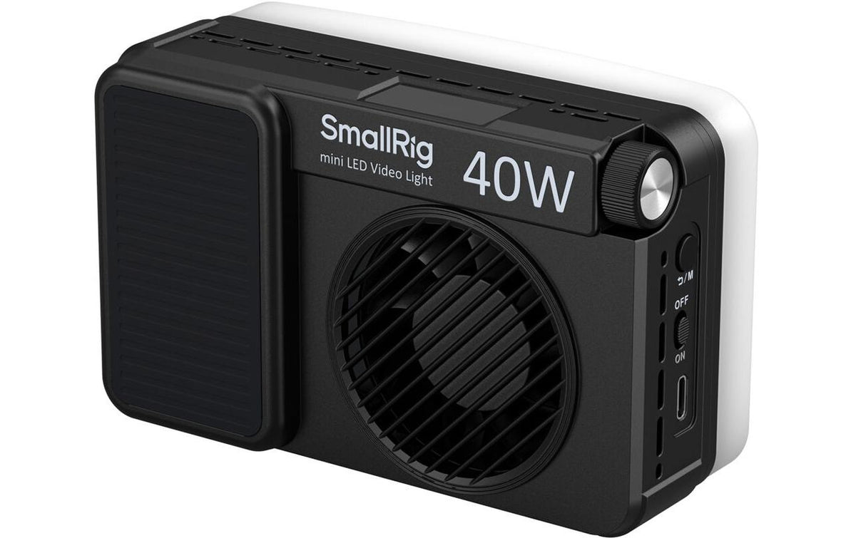 SmallRig RM 40C Streaming Licht – 40 W, 4760 lx, 2700–9999 K, dimmbar, 35,04 Wh Akku – Schwarz
