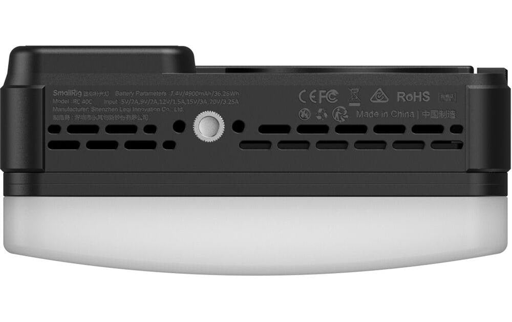 SmallRig RM 40C Streaming Licht – 40 W, 4760 lx, 2700–9999 K, dimmbar, 35,04 Wh Akku – Schwarz