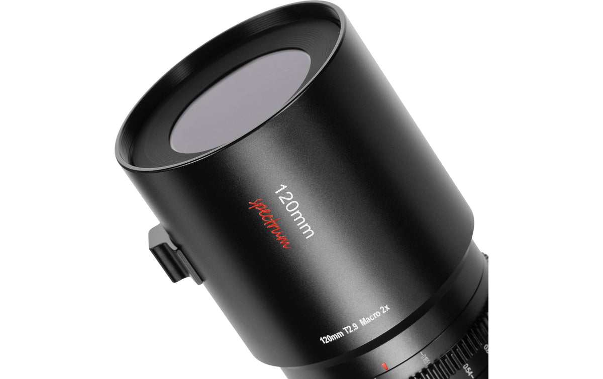 7Artisans 120T29B-R 120 mm T2,9 Makroobjektiv – Canon RF – 2× Makro, Naheinstellgrenze 0,3 m