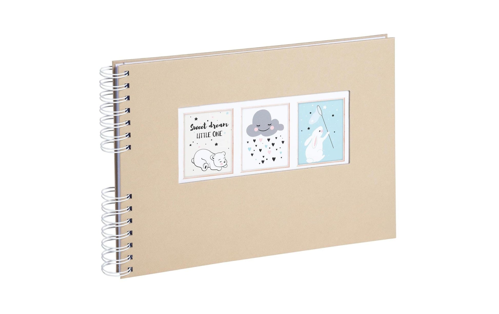 Exacompta Fotoalbum – beige, mit Spiralbindung, Papier, 320 × 220 mm