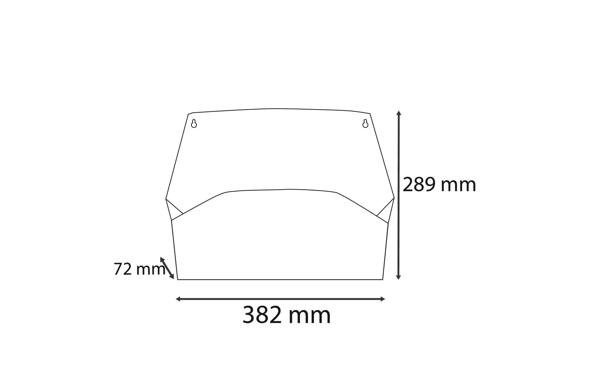 Exacompta AutentiK Aufbewahrungsbox A4 – Wandfach (quer), 382 × 289 × 72 mm, salbeigrün, Kunststoff