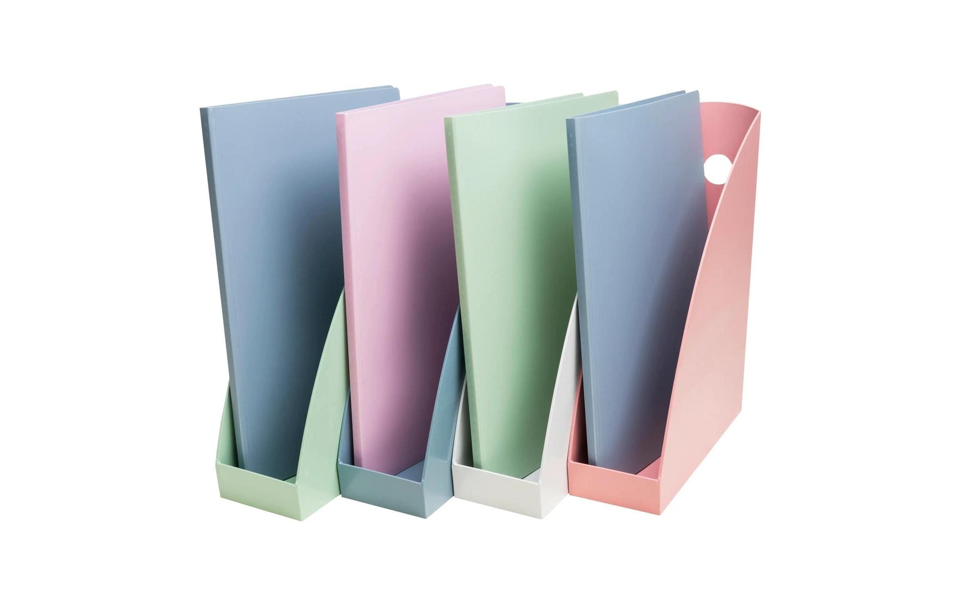 Exacompta Stehsammler – A4+ – Kunststoff – Blaugrau – 82 × 266 × 305 mm