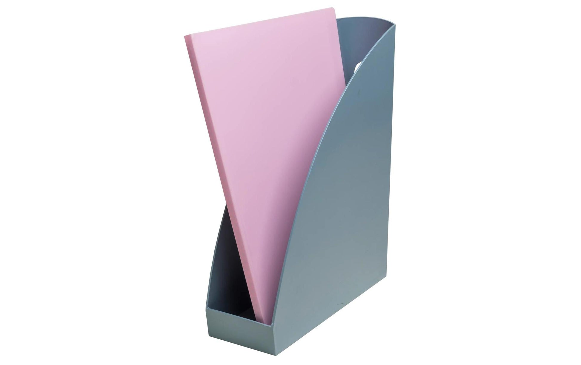 Exacompta Stehsammler – A4+ – Kunststoff – Blaugrau – 82 × 266 × 305 mm