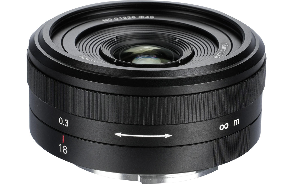 7Artisans 18F56B-L Objektiv (L-Mount) – 18 mm f/5.6 – manuell, Filter 49 mm – für Panasonic, Sigma